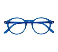 OPULIZE REY Gafas de Lectura - Montura Redonda Retro - Azul Mate - Hombre Mujer - Bisagras de Muelle - R56-3 - +3.50