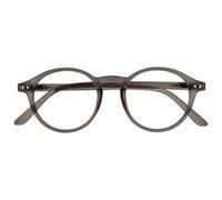 OPULIZE REY Gafas de Lectura - Montura Redonda Retro - Gris Mate - Hombre Mujer - Bisagras de Muelle - R56-7 - +2.50