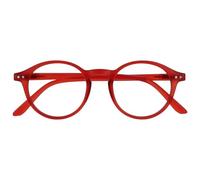 OPULIZE REY Gafas de Lectura - Montura Redonda Retro - Rojo Mate - Hombre Mujer - Bisagras de Muelle - R56-Z - +1.50