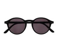 OPULIZE REY Gafas de Lectura Solares - Montura Redonda Retro - Negro Mate - Hombre Mujer - Bisagras de Muelle - S56-1 - +3.50