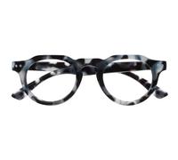 OPULIZE RIO Gafas de Lectura con Filtro de Luz Azul - Montura con Parte Superior Plana - Carey Azul - Hombres y Mujeres - Bisagras de Muelle - B53-3 - +1.50
