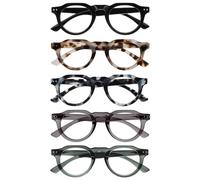 OPULIZE RIO Gafas de Lectura con Filtro de Luz Azul x5 - Montura Parte Superior Plana - Negro, Marrón, Azul, Verde, Gris - Hombres/Mujeres - BBBBB53-12367 +2.00