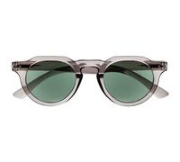 OPULIZE RIO Gafas de Lectura Para el Sol - Montura Parte Superior Plana - Protección UV400 - Gris - Hombre Mujer - Bisagras de Muelle - S53-7- +3.50