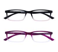 OPULIZE See Gafas Lectura Filtro Luz Azul x2 Estrecha Bisagras de Resorte Mejoran Sueño Reducen Dolor de Cabeza Ordenador Videojuegos Antirreflejante Rosa Morado Hombre Mujer BB9-45 +3.00
