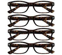 OPULIZE Uv Reader Gafas De Lectura Marrón Carey Lectores Valor Pack 4 Hombres Mujeres Uvr4Pk010 +1,00 4 Unidades 88 g