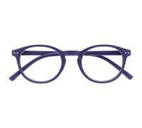 OPULIZE Zen Gafas de Lectura Redondo Violeta Mate Satinado Bisagras con Muelle Resistente a los Arañazos R24-5 +3.50