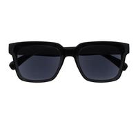 OPULIZERA - Gafas de sol de lectura, lentes tintadas negras, antirreflectantes y antirreflejos, protección UV400, marco rectangular de gran tamaño, bisagras de resorte, negro, unisex +1.00, Negro