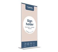 OPUS 2 350058 - Soporte de sobremesa, forma en T, acrilico Transparente, para 105x210mm vertical