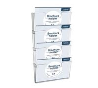 OPUS 2 350104 - Soporte de pared para documentos, 4 unidades, A4 Transversales