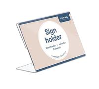 OPUS 2 350125 - Soporte de sobremesa, inclinado, acrilico Transparente, para 90x60mm transversales