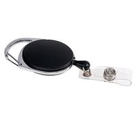 OPUS 2 Carabier - Carrete para insignia (80 cm, 121284, 10 unidades), color negro