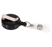 OPUS 2 Carrete de insignia con clip de correa, 80 cm, 121281, negro, 10 unidades