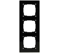 Opus 512.303.01 Fusion-Marco para 3 Fotos (Cristal), Color Negro