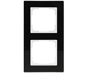 Opus 512.312.01 Fusion G-Rahmen-Marco para 2 Fotos (Cristal), Color Negro y Blanco