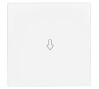 OPUS® 55 - Placa basculante para módulo de emisor de pared con flecha inferior, color blanco polar