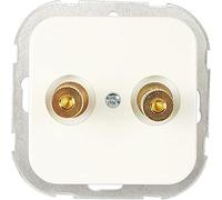 Opus 560.426.02 Conector de Altavoz con Tapa, Blanco Óptico