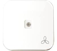 Opus Flächenwippe f.Schalter+Taster alpinweiss, Ventilator-Symbol Superficie para Interruptor + pulsador Blanco Alpino, símbolo del Ventilador, 1