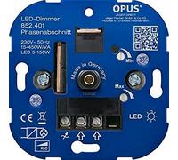 OPUS® Regulador de intensidad giratorio para bombillas LED y de bajo consumo, versión de fase de fase 15-450 VA/LED 5-150 W