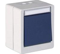 OPUS® RESIST - Interruptor universal de 3 posiciones, color gris claro y azul