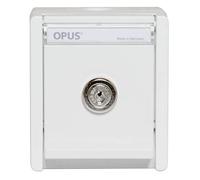OPUS® RESIST - Toma de corriente con protección de contacto (1 compartimento, cierre con cierre), color blanco puro