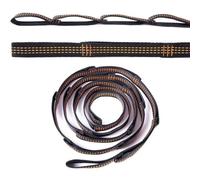 OPUTAT Correas de yoga de alto olípropileno alto para hamaca, hamaca, correa de cuerda de crisantemo, juguete de plumas con campanas para gatos, ventosa para ventana, repuesto para gatos con