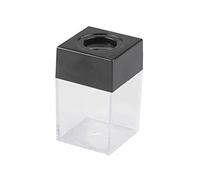 OPUTAT - Dispensador de clips de papel transparente de metal para organizador de gran capacidad para la escuela, oficina, dispensador de clips de papel, grande para computadora