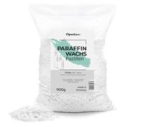 Oputec 900 g de cera de parafina pastillas para velas: cera blanca - hacer velas tú mismo - Cera para verter - Crea y rellena tus propias velas - Fabricado en Alemania