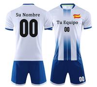 OPUTWDF Camiseta de Fútbol Personalizada Traje De Fútbol De Niño Adultos Personalizadas Entrenamiento Deportivo y Pantalones Cortos Kit Camiseta Deportiva de Fútbol para Hombres para Adultos y Niños
