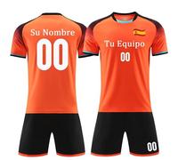 OPUTWDF Equipacion Futbol Niño Set Personalizada Camiseta Futbol Niños y Adultos con Nombre Personalizado Número Logotipo del Equipo