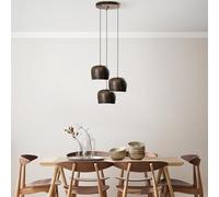 Opviq Chandelier ajustable elegante, acabado antiguo, 45 cm de diámetro, cuerpo de metal, 3 x casquillo E27, altura de 45 - 114 cm, perfecto para espacios de vida modernos