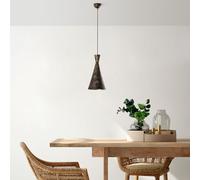 Opviq Chandelier ajustable elegante, acabado antiguo, diámetro 19 cm, altura 45 - 134 cm, cuerpo de metal, 1 x casquillo E27, cable de 90 cm, perfecto para espacios modernos