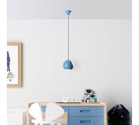Opviq Chandelier azul claro, altura ajustable 20-111 cm, cuerpo de metal, diámetro de 15 cm, casquillo E27, perfecto para decoración moderna, clasificación IP20