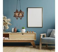 Opviq Chandelier de madera rústica con marco de metal y tapa de cristal, altura ajustable de 80 cm, color marrón, casquillo E27 máx. 40 W, perfecto para decoración del país y del sur