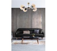Opviq Chandelier escandinavo, 60 cm de diámetro, 25 cm de altura, 100% metal, acabado de cobre, casquillo E27 máx. 40 W, diseño elegante para espacios modernos