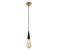 Opviq Chandelier industrial con cuerpo de metal y tapa de cristal, 90 cm de largo, 10 cm de diámetro, casquillo E14, acabado anticuación, iluminación elegante para espacios modernos