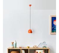 Opviq Chandelier naranja elegante, altura ajustable 20-111 cm, cuerpo de metal, diámetro de 15 cm, casquillo E27, perfecto para espacios de vida modernos, calificación IP20