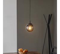 Opviq Efe 2155 lámpara colgante, pantalla de cristal ahumado, Ø15cm