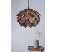 Opviq Elegant Brown Chandelier, MDF Body, 27 cm Cap Length, 40 cm Diameter, Adjustable Cable, 67 cm Total Height, E27 Socket, Max 40W | Stylish Lighting for Modern Spaces