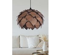 Opviq Elegant Brown Chandelier, MDF Body, 27 cm Cap Length, 40 cm Diameter, Adjustable Cable, 67 cm Total Height, E27 Socket, Max 40W | Stylish Lighting for Modern Spaces