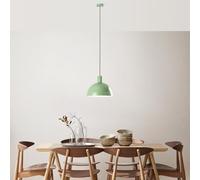Opviq Elegant Mint Chandelier, Adjustable Height 28-117 cm, Metal Body Ø30 cm, 1 x E27 Socket, Perfect for Modern Spaces, Stylish & Functional Design