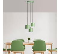 Opviq Elegant Mint Chandelier, Metal Body, 45 cm de diámetro, altura ajustable 75-110 cm, 3 x E27 Socket, Perfect for Modern Living Spaces, Stylish Lighting