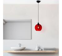Opviq Elegante chandelier, altura ajustable 40-120 cm, cuerpo de metal, diámetro de 20 cm, base de 14 cm de diámetro, 1 casquillo E27, perfecto para decoración moderna, calificación IP20