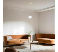 Opviq Elegante Chandelier, altura ajustable de 25 a 70 cm, cuerpo de metal, tapa de cristal, casquillo E27 de máx. 40 W, iluminación elegante para espacios modernos