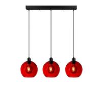 Opviq Elegante Chandelier, altura ajustable de 40 a 120 cm, cuerpo de metal, 3 enchufes E27, 70 x 20 x 120 cm, perfecto para espacios de vida modernos, elegantes y funcionales