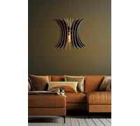 Opviq Elegante chandelier Black Big Wing, altura ajustable 65 cm, cuerpo de MDF, casquillo E27 máx. 40 W, diseño escandinavo para espacios modernos