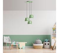 Opviq Elegante chandelier, cuerpo de metal, 45 cm de diámetro, altura ajustable de 45 a 114 cm, 3 casquillos E27, perfecto para espacios modernos, diseño elegante y funcional