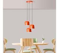 Opviq Elegante chandelier, cuerpo de metal, 45 cm de diámetro, altura ajustable de 45 a 114 cm, 3 enchufes E27, perfecto para espacios de vida moderna, IP20