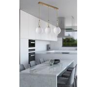 Opviq Elegante chandelier escandinavo, 55 cm de largo, 16 cm de diámetro, 70 cm de altura, 100% metal, ajustable, casquillo E27, acabado blanco, iluminación glamorosa para espacios modernos