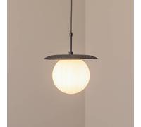 Opviq Lámpara colgante Anemon, negro, cristal, Ø 30 cm, E27