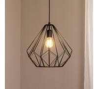 Opviq Lámpara colgante Diamond, negro, metal, Ø 37 cm, E27